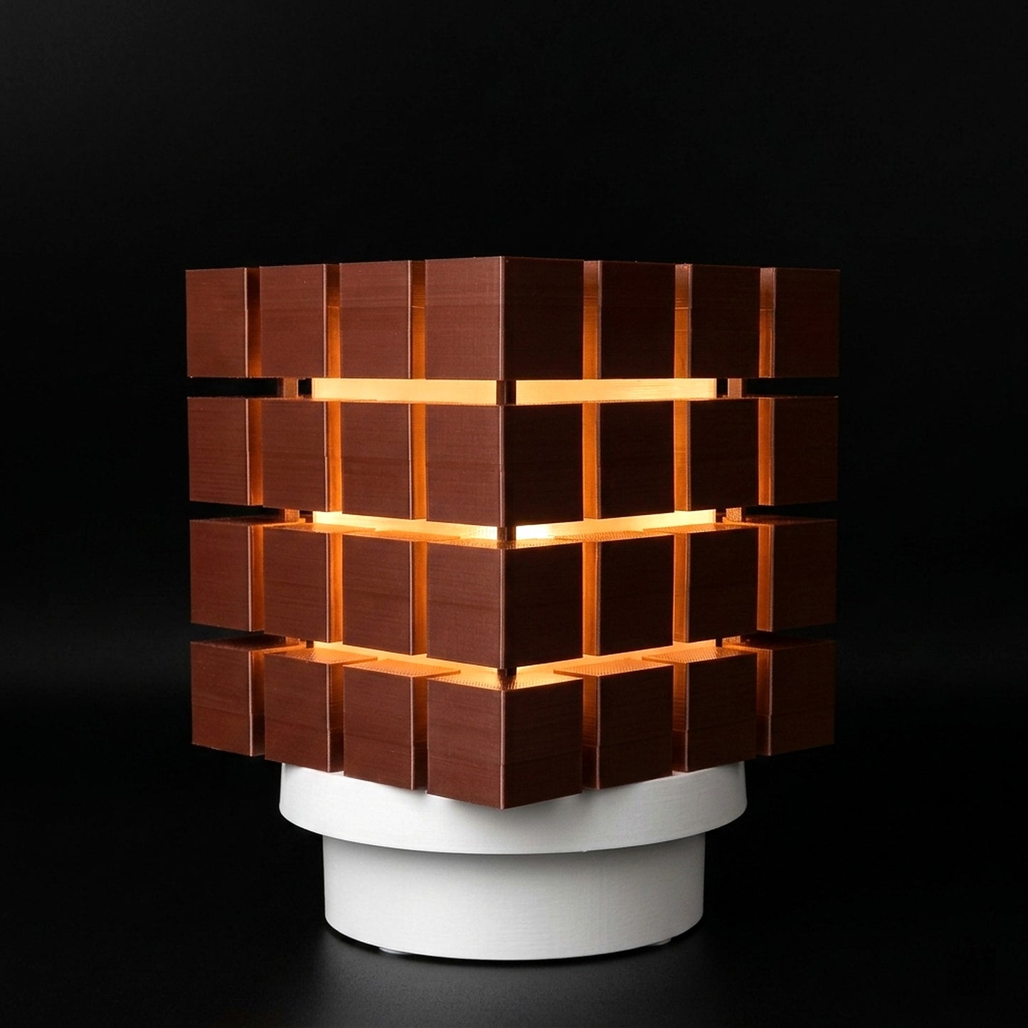 Cubestack · 3D Printed Modular Cube Light with Color-Shifting Glow