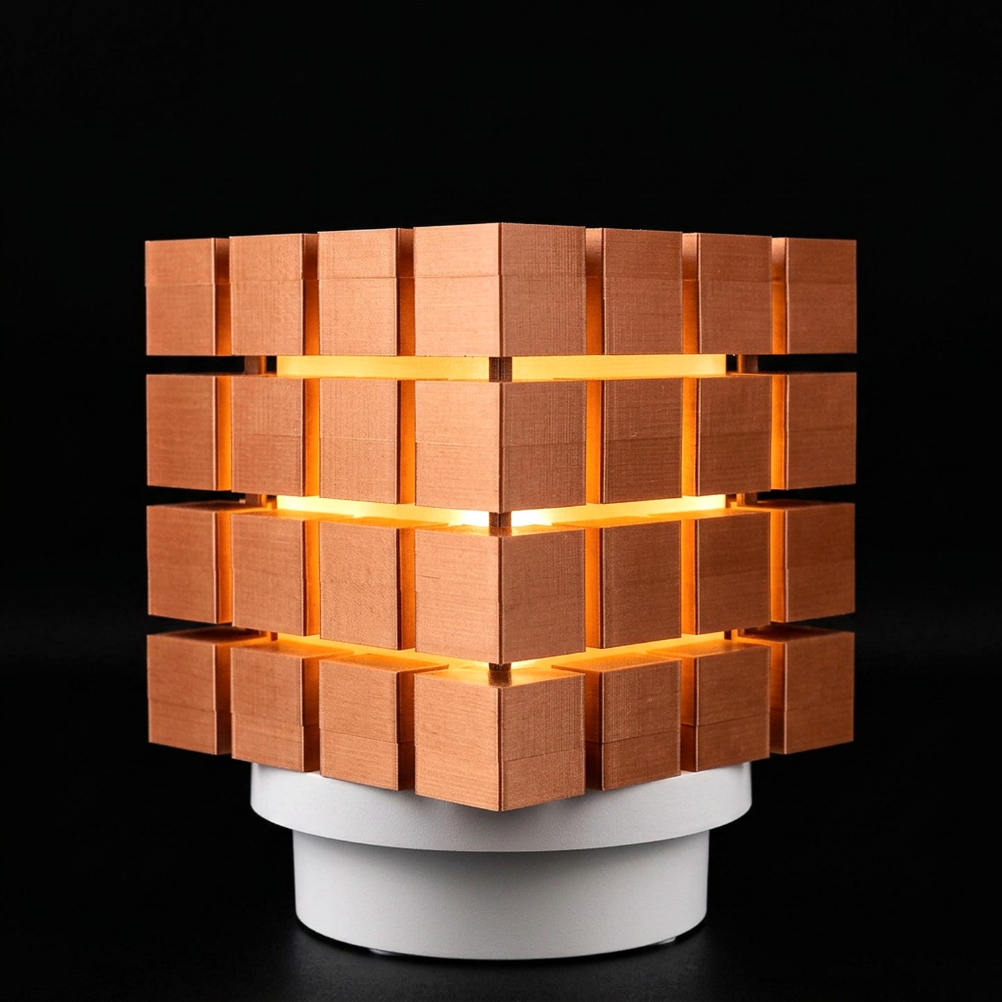 Cubestack · 3D Printed Modular Cube Light with Color-Shifting Glow