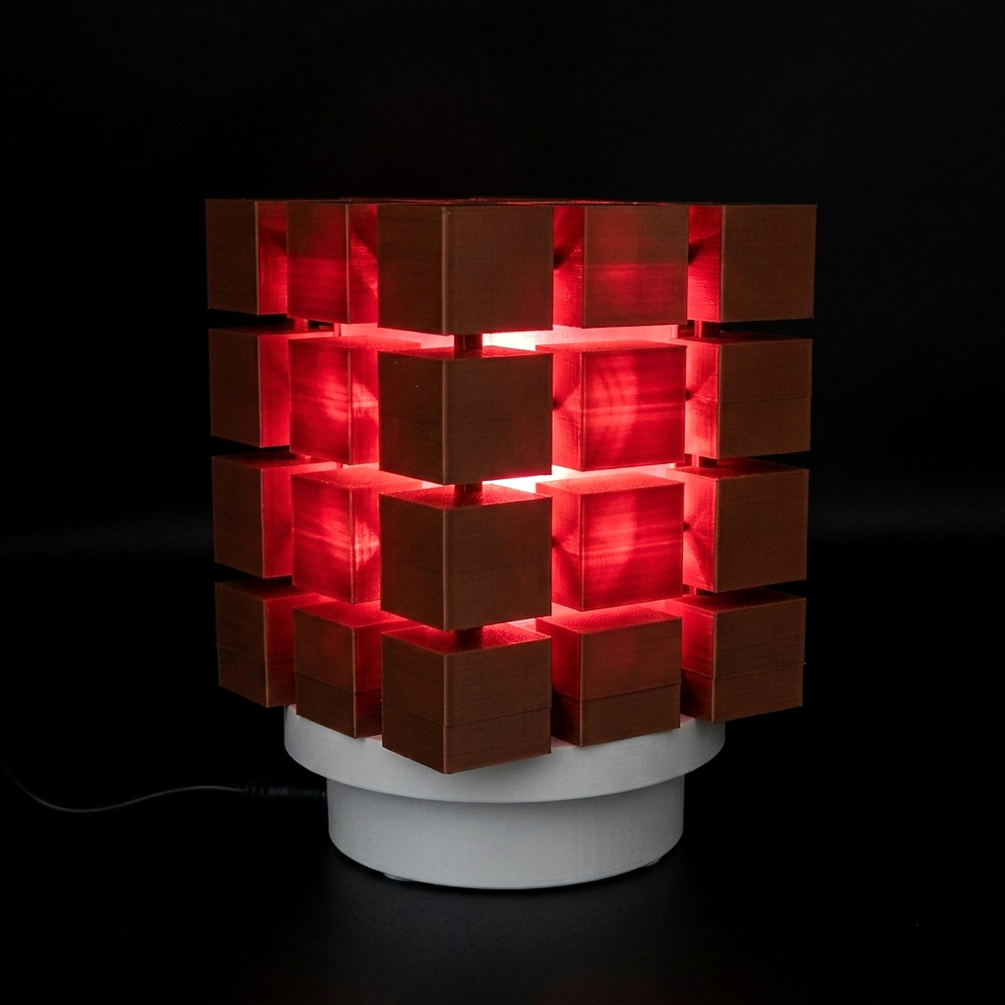 Cubestack · 3D Printed Modular Cube Light with Color-Shifting Glow