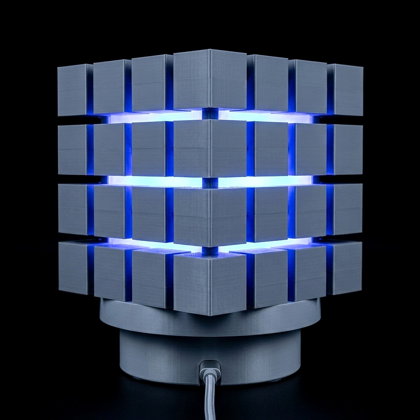 Cubestack · 3D Printed Modular Cube Light with Color-Shifting Glow