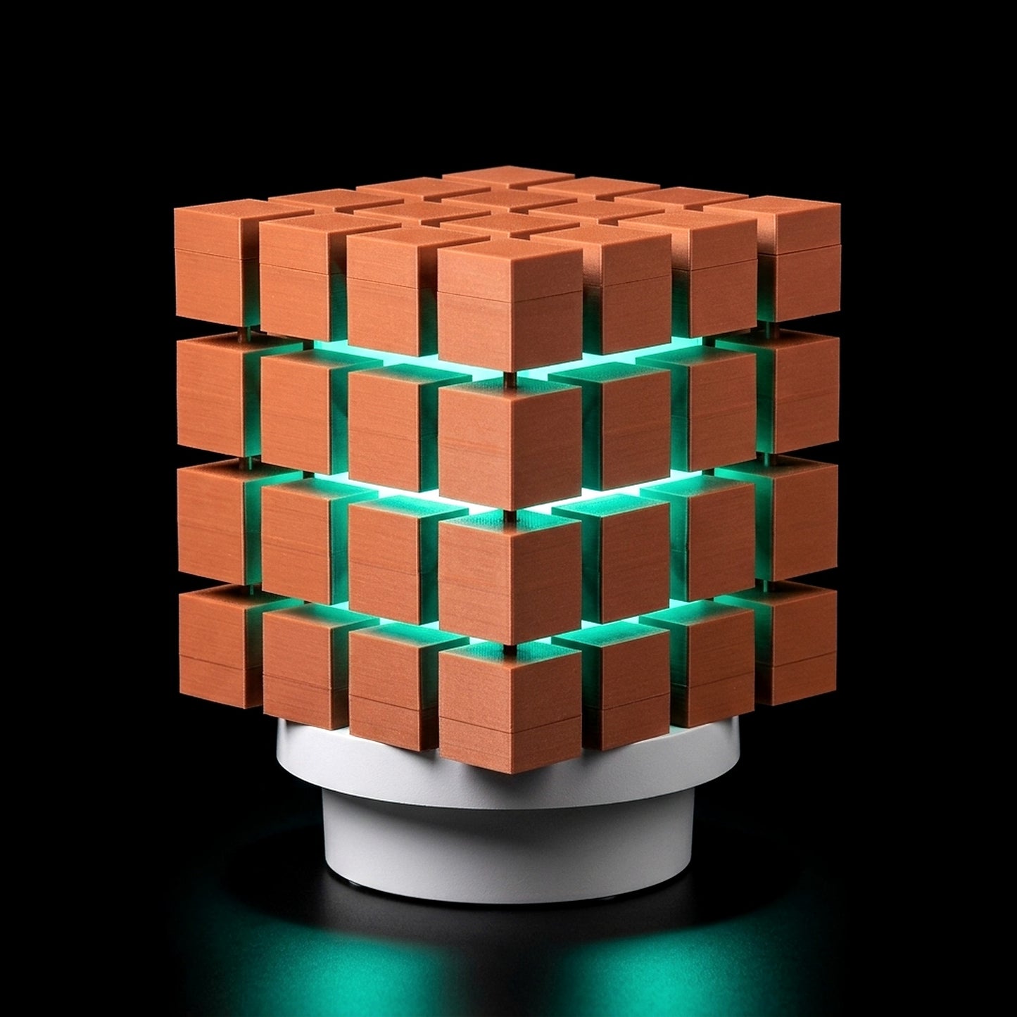 Cubestack · 3D Printed Modular Cube Light with Color-Shifting Glow