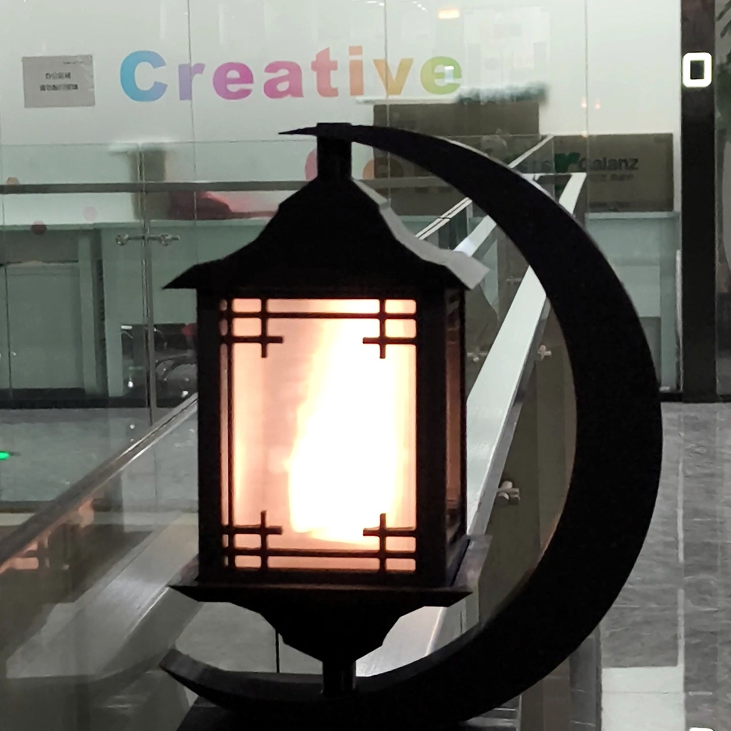 Lantern Pendant · 3D Printed with RGB Warm Glow