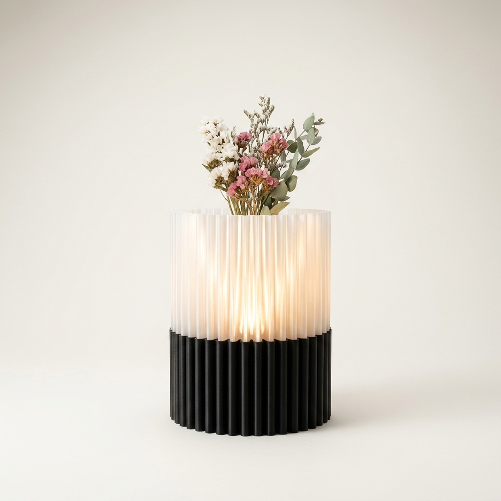 Twin Pleat Lamp