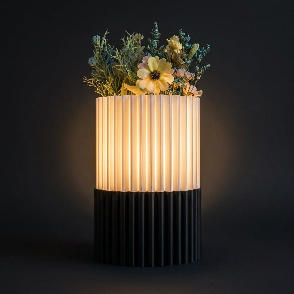 Twin Pleat Lamp