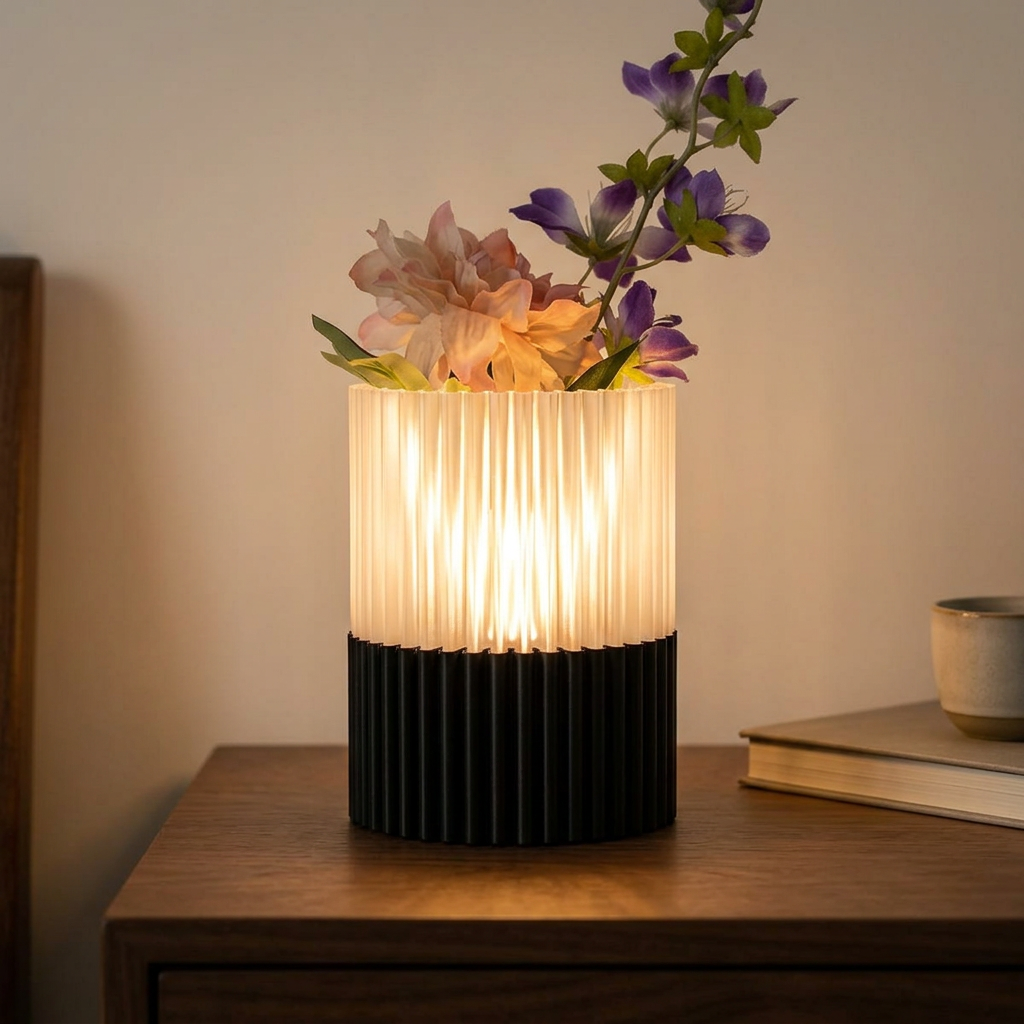 Twin Pleat Lamp
